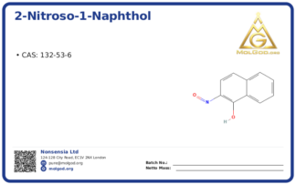 2-Nitroso-1-naphthol (CAS 132-53-6), CAS 132-53-6 — chemical product label