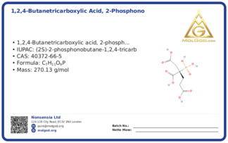 2-Phosphonobutane -1,2,4-Tricarboxylic Acid, Sodium salt (PBTC•Na4) (CAS 40372-66-5), CAS 40372-66-5 — chemical product label