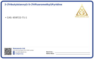 2-(tributylstannyl)-5-(trifluoromethyl)pyridine (CAS 659722-71-1), CAS 659722-71-1 — chemical product label