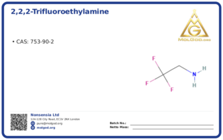 2,2,2-Trifluoroethylamine (CAS 753-90-2), CAS 753-90-2 — chemical product label