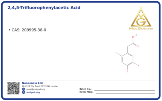 2,4,5-Trifluorophenylacetic acid (CAS 209995-38-0), CAS 209995-38-0 — chemical product label
