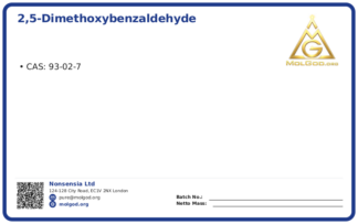 2,5-Dimethoxybenzaldehyde (CAS 93-02-7), CAS 93-02-7 — chemical product label