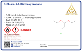 3-Chloro-1,1-diethoxypropane (CAS 35573-93-4), CAS 35573-93-4 — chemical product label