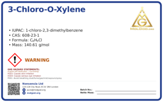 3-Chloro-o-xylene (CAS 608-23-1), CAS 608-23-1 — chemical product label