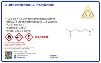 CAS 109-55-7, CAS 109-55-7 — chemical product label