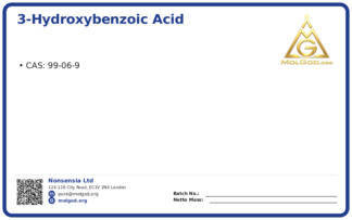 3-Hydroxybenzoic acid (CAS 99-06-9), CAS 99-06-9 — chemical product label