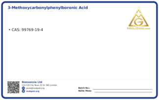 3-Methoxycarbonylphenylboronic acid (CAS 99769-19-4), CAS 99769-19-4 — chemical product label