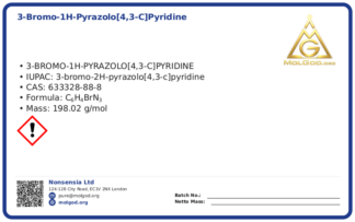 3-bromo-1H-pyrazolo[4,3-c]pyridine (CAS 633328-88-8), CAS 633328-88-8 — chemical product label