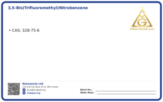3,5-Bis(trifluoromethyl)nitrobenzene (CAS 328-75-6), CAS 328-75-6 — chemical product label