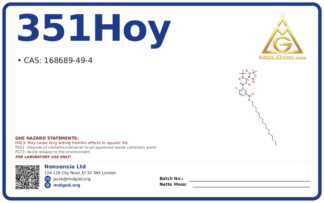351HOY (CAS 168689-49-4), CAS 168689-49-4 — chemical product label