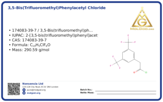 3,5-Bis(trifluoromethyl)phenylacetyl chloride (CAS 174083-39-7), CAS 174083-39-7 — chemical product label