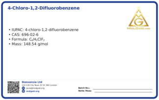4-Chloro-1,2-difluorobenzene (CAS 696-02-6), CAS 696-02-6 — chemical product label