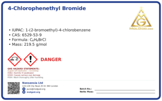 4-Chlorophenethyl bromide (CAS 6529-53-9), CAS 6529-53-9 — chemical product label