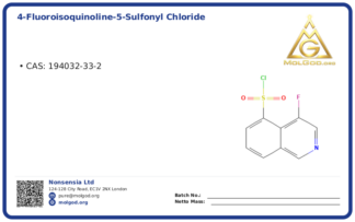 4-Fluoroisoquinoline-5-sulfonyl chloride (CAS 194032-33-2), CAS 194032-33-2 — chemical product label