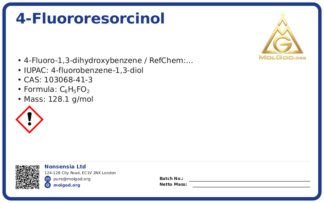 4-Fluororesorcinol (CAS 103068-41-3), CAS 103068-41-3 — chemical product label