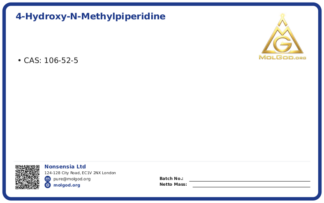 4-Hydroxy-N-methylpiperidine (CAS 106-52-5), CAS 106-52-5 — chemical product label