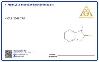 4-Methyl-2-mercaptobenzothiazole (CAS 2268-77-1), CAS 2268-77-1 — chemical product label