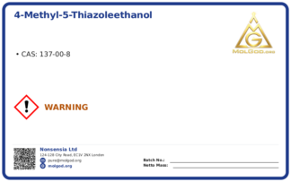 4-Methyl-5-thiazoleethanol (CAS 137-00-8), CAS 137-00-8 — chemical product label