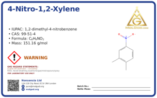 4-nitro-1,2-xylene (CAS 99-51-4), CAS 99-51-4 — chemical product label