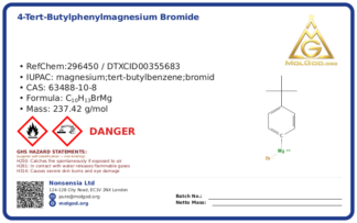 4-tert-Butylphenylmagnesium bromide (CAS 63488-10-8), CAS 63488-10-8 — chemical product label