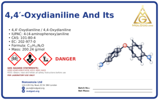 4,4'-oxydianiline and its salts (CAS 101-80-4) — chemical product label