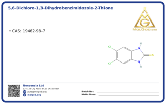 5,6-dichloro-1,3-dihydrobenzimidazole-2-thione (CAS 19462-98-7), CAS 19462-98-7 — chemical product label