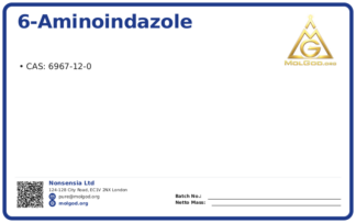 6-Aminoindazole (CAS 6967-12-0), CAS 6967-12-0 — chemical product label