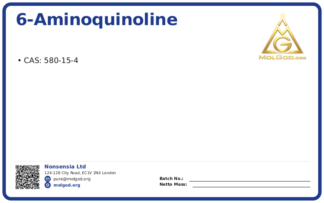 6-Aminoquinoline (CAS 580-15-4), CAS 580-15-4 — chemical product label