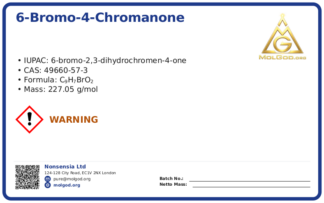 6-Bromo-4-chromanone (CAS 49660-57-3), CAS 49660-57-3 — chemical product label
