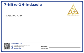 7-Nitro-1H-indazole (CAS 2942-42-9), CAS 2942-42-9 — chemical product label