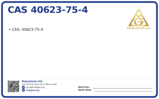 CAS 40623-75-4, CAS 40623-75-4 — chemical product label