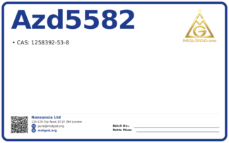 AZD5582 (CAS 1258392-53-8), CAS 1258392-53-8 — chemical product label