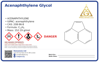 Acenaphthylene Glycol China Manufacturers & Suppliers & Factory (CAS 208-96-8), CAS 208-96-8 — chemical product label