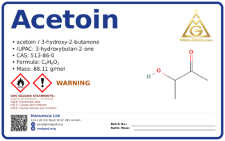 Acetoin (CAS 513-86-0), CAS 513-86-0 — chemical product label