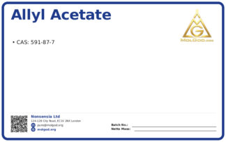 Allyl acetate (CAS 591-87-7), CAS 591-87-7 — chemical product label