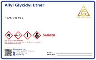 Allyl glycidyl ether (CAS 106-92-3), CAS 106-92-3 — chemical product label