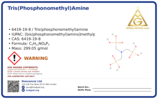 Amino Trimethylene Phosphonic Acid (CAS 6419-19-8), CAS 6419-19-8 — chemical product label