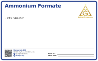 Ammonium formate (CAS 540-69-2), CAS 540-69-2 — chemical product label