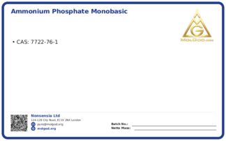Ammonium phosphate monobasic (CAS 7722-76-1), CAS 7722-76-1 — chemical product label