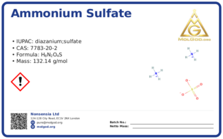 Ammonium sulfate (CAS 7783-20-2), CAS 7783-20-2 — chemical product label