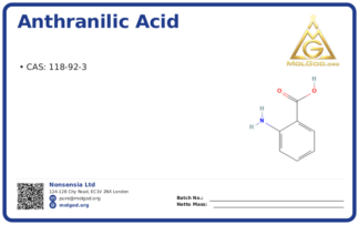 Anthranilic Acid (CAS 118-92-3), CAS 118-92-3 — chemical product label