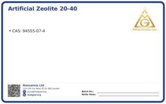 Artificial Zeolite 20-40 (CAS 94555-07-4), CAS 94555-07-4 — chemical product label