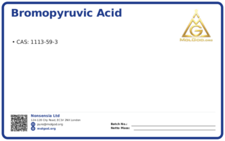 Bromopyruvic acid (CAS 1113-59-3), CAS 1113-59-3 — chemical product label