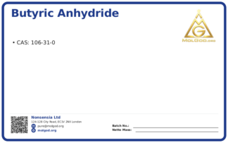 Butyric anhydride (CAS 106-31-0), CAS 106-31-0 — chemical product label