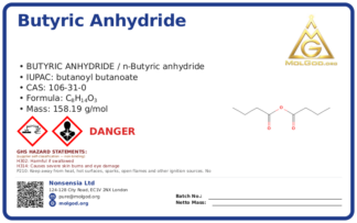 Butyric anhydride (CAS 106-31-0), CAS 106-31-0 — chemical product label
