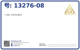 CAS 13276-08-9 — chemical product label