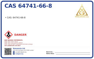 CAS 64741-66-8, CAS 64741-66-8 — chemical product label