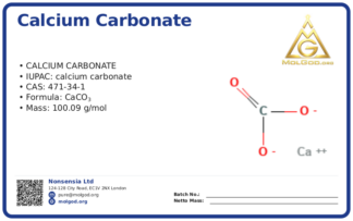 Calcium carbonate (CAS 471-34-1), CAS 471-34-1 — chemical product label