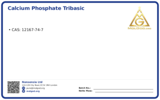 Calcium Phosphate Tribasic CAS NO 12167-74 (CAS 12167-74-7) — Xilong Scientific, CAS 12167-74-7 — chemical product label