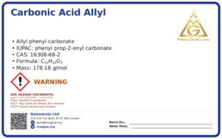 Carbonic Acid Allyl Phenyl Ester (CAS 16308-68-2), CAS 16308-68-2 — chemical product label